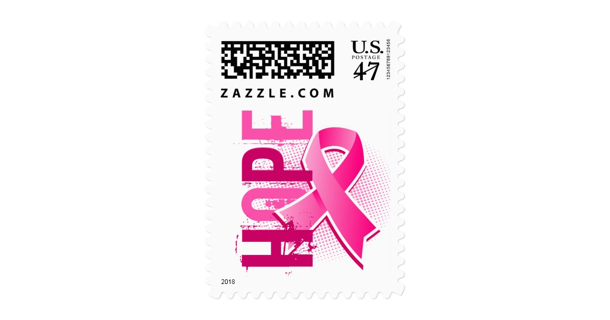 Hope 2 Breast Cancer Postage Stamp Zazzle