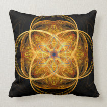 "Hope"  - Abstract Geometric Mystical Art Pillow pillows