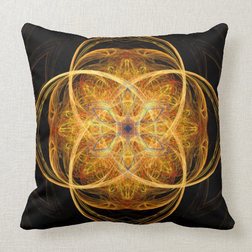 "Hope"  - Abstract Geometric Mystical Art Pillow