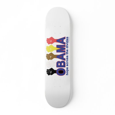 HOPE ACROSS THE DIVIDES SKATE BOARD DECK by turnleft