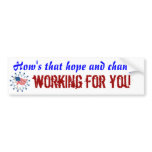 HOPE AND CHANGE BUMPER STICKER