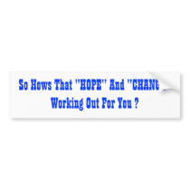 "HOPE" And "CHANGE" Bumper Stickers