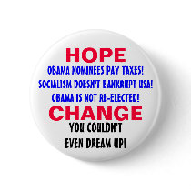 HOPE AND CHANGE! buttons