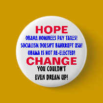 HOPE AND CHANGE! buttons