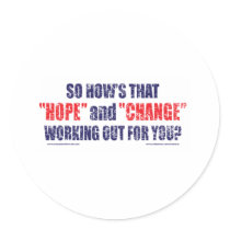 HOPE-and-Change-DST-TEE Round Stickers