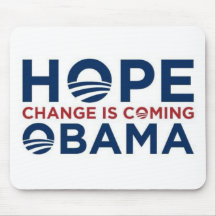 HOPE and CHANGE Mouse Mats
