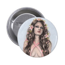 Hope and Flowers BCA Button buttons