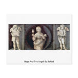 Hope And Two Angels By Raffael Post Card