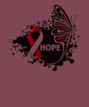 Hope Aplastic Anemia Butterfly T Shirt