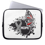 Hope Asthma Awareness Butterfly laptop sleeves