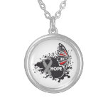 Hope Asthma Awareness Butterfly necklaces