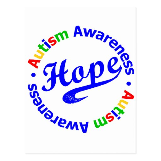 Hope Autism Awareness Postcard