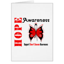 Hope Awareness HEART DISEASE Greeting Cards
