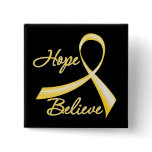 Hope Believe Childhood Cancer buttons