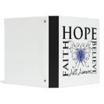 Hope Believe Faith - ALS Lou Gehrigs Disease binders
