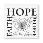 Hope Believe Faith - Brain Tumor Magnet