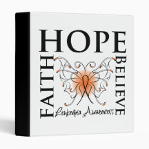 Hope Believe Faith - Leukemia Binders