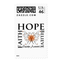 Hope Believe Faith - Leukemia Stamp