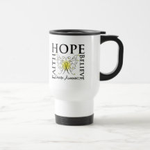 Hope Believe Faith - Sarcoma Cancer Mugs