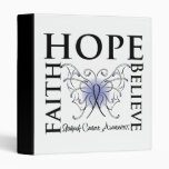 Hope Believe Faith - Stomach Cancer 3 Ring Binders