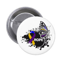 Hope Bladder Cancer Butterfly Pin