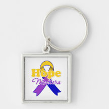 Hope Bladder Cancer Key Chains