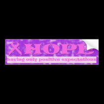 HOPE bumper stickers