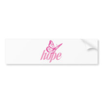 Hope Butterfly Bumper Stickers