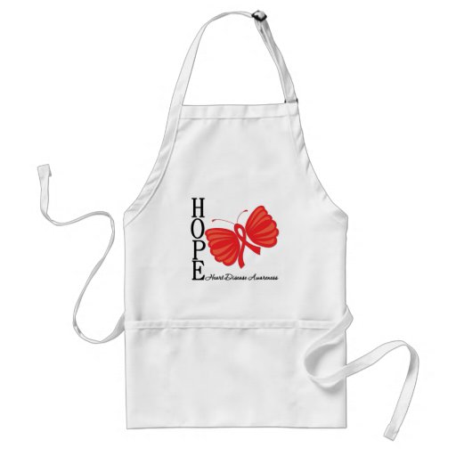 Hope Butterfly Heart Disease Aprons