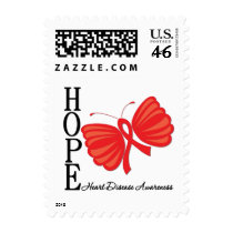 Hope Butterfly Heart Disease Postage Stamps