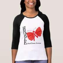 Hope Butterfly Heart Disease Shirt