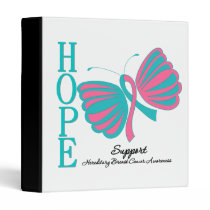 Hope Butterfly Ribbon Hereditary Breast Cancer Binders
