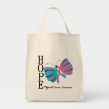 Hope Butterfly Thyroid Cancer Bags