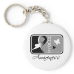 Hope Butterfly Tile Card Carcinoid Cancer Key Chains