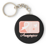 Hope Butterfly Tile Card Uterine Cancer Keychains
