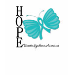 Hope Butterfly Tourette Syndrome Tee Shirts