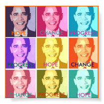 HOPE CHANGE PROGRESS POSTER posters