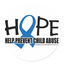 Hope Child Abuse stickers by fightcancertees Hope Child Abuse stickers