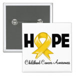 Hope Childhood Cancer Awareness buttons