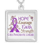 Hope Courage Faith Strength 3 Pancreatic Cancer Jewelry