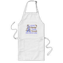 Hope Courage Faith Strength 3 Prostate Cancer Aprons