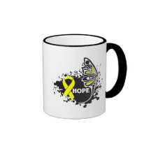 Hope Ewing Sarcoma Butterfly Coffee Mugs
