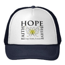Hope Faith Believe Butterfly - Ewing Sarcoma Mesh Hats