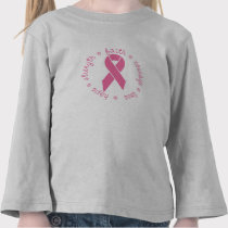 Hope Faith Courage Love Breast Cancer Ribbon t-shirts