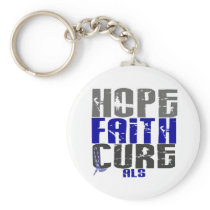 HOPE FAITH CURE ALS KEY CHAINS