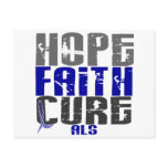 HOPE FAITH CURE ALS POSTCARDS