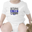 HOPE FAITH CURE ALS t-shirts