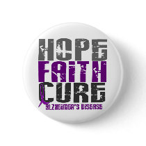HOPE FAITH CURE ALZHEIMER’S DISEASE buttons by awarenessgifts HOPE FAITH CURE ALZHEIMER’S DISEASE buttons