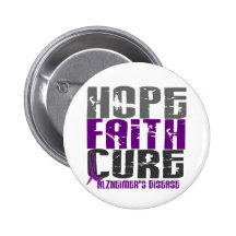 HOPE FAITH CURE ALZHEIMER’S DISEASE BUTTON
