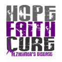 HOPE FAITH CURE ALZHEIMER’S DISEASE t-shirts